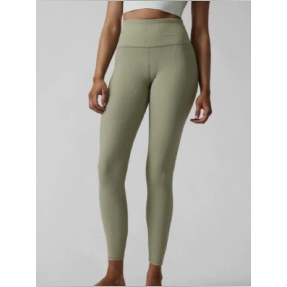 Athleta Elation Rib Tight Size Small Green